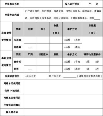 網(wǎng)絡(luò)安全定級(jí)備案信息表 網(wǎng)絡(luò)和信息安全軟件開發(fā)指南